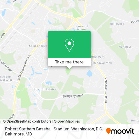 Mapa de Robert Stetham Baseball Stadium