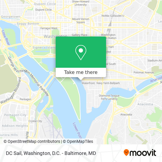 Mapa de DC Sail