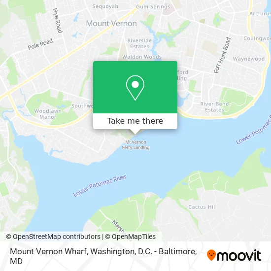 Mount Vernon Wharf map