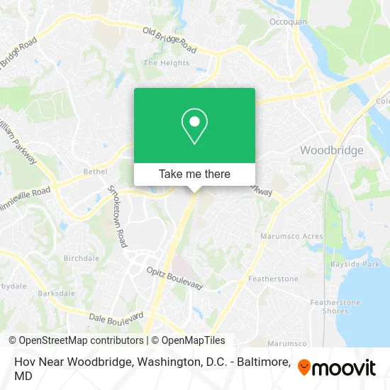 Hov Near Woodbridge map