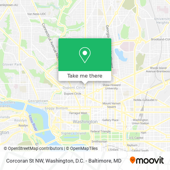 Mapa de Corcoran St NW