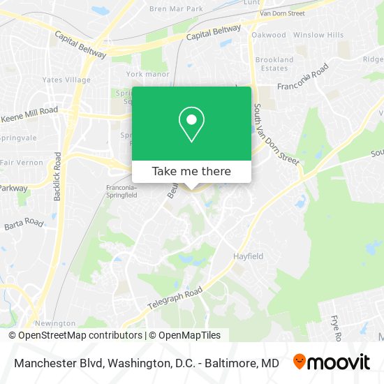 Manchester Blvd map