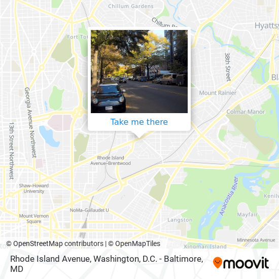 Rhode Island Avenue map