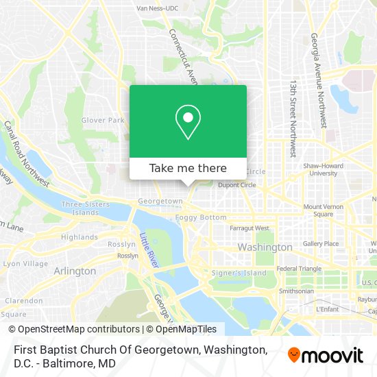 Mapa de First Baptist Church Of Georgetown