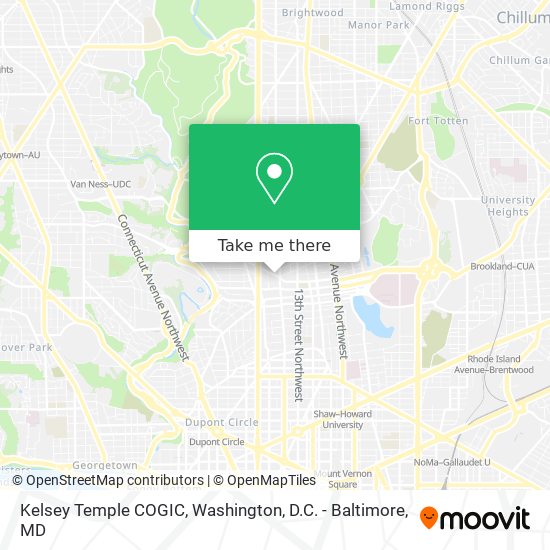 Mapa de Kelsey Temple COGIC