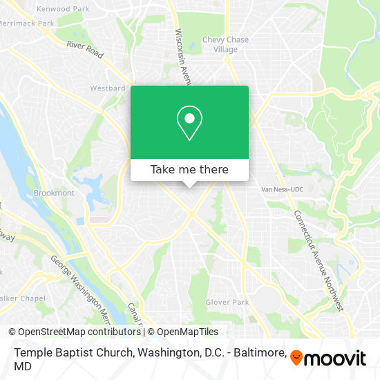 Mapa de Temple Baptist Church