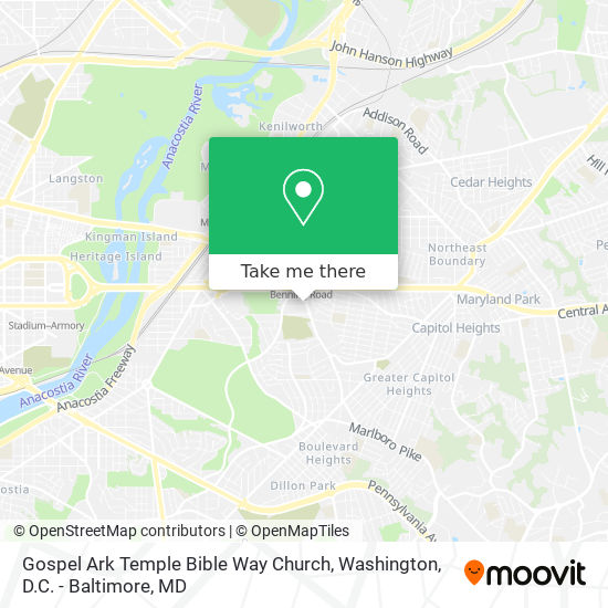 Mapa de Gospel Ark Temple Bible Way Church