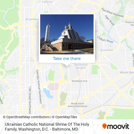 Ukrainian Catholic National Shrine Of The Holy Family map