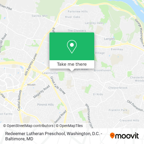 Mapa de Redeemer Lutheran Preschool