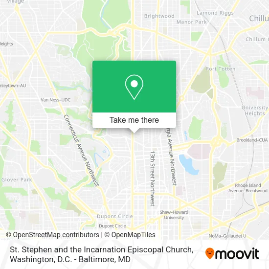 Mapa de St. Stephen and the Incarnation Episcopal Church