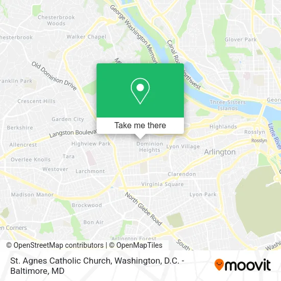 St. Agnes Catholic Church map