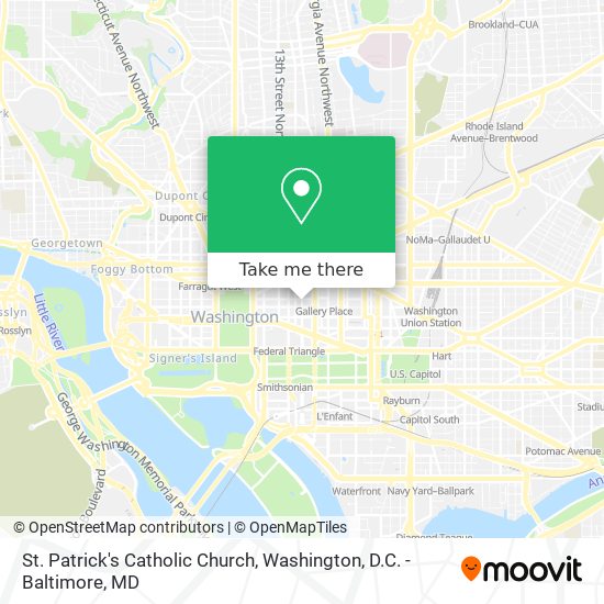 St. Patrick's Catholic Church map