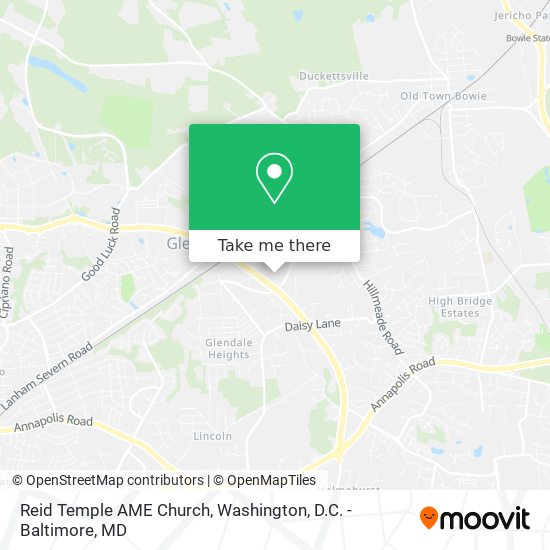 Reid Temple AME Church map