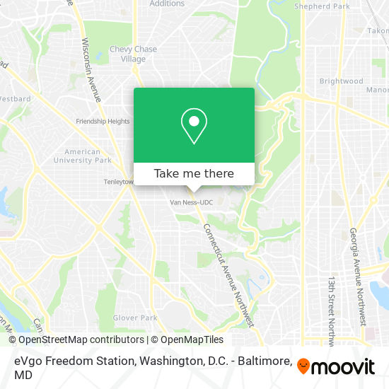 Mapa de eVgo Freedom Station