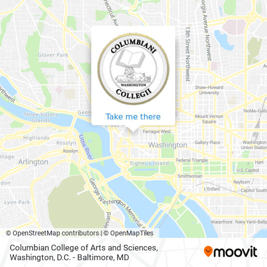 Columbian College of Arts and Sciences map