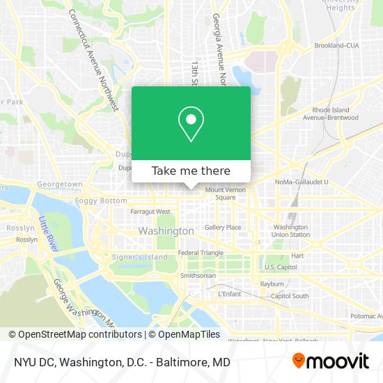 Mapa de NYU DC