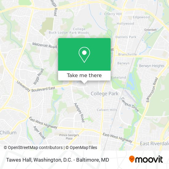 Tawes Hall map