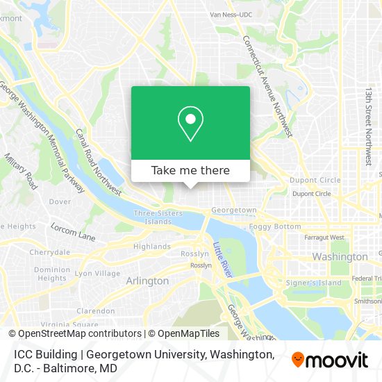 ICC Building | Georgetown University map