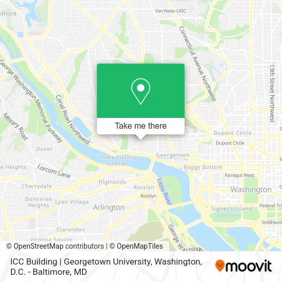 Mapa de ICC Building | Georgetown University