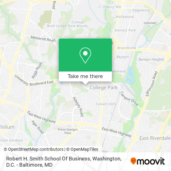 Mapa de Robert H. Smith School Of Business