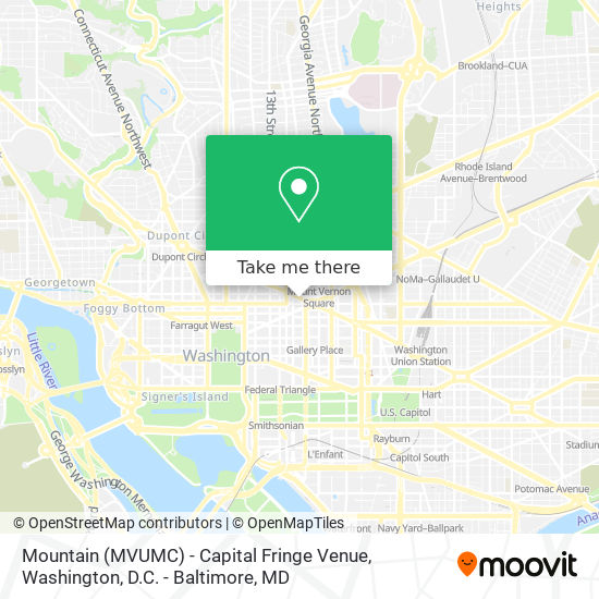 Mapa de Mountain (MVUMC) - Capital Fringe Venue