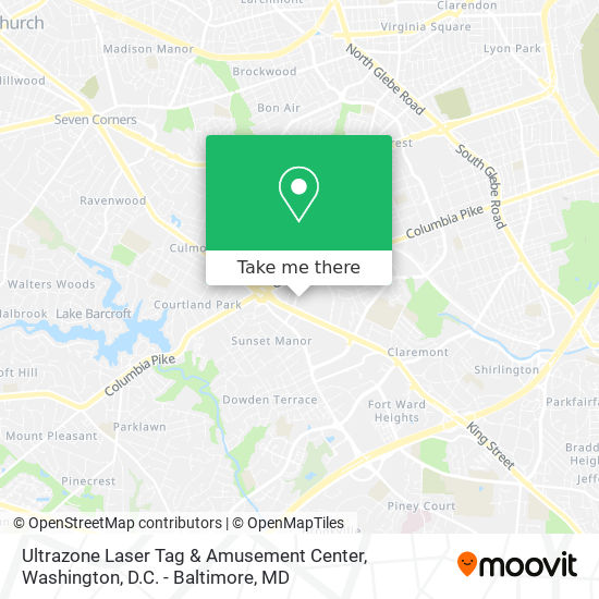 Ultrazone Laser Tag & Amusement Center map