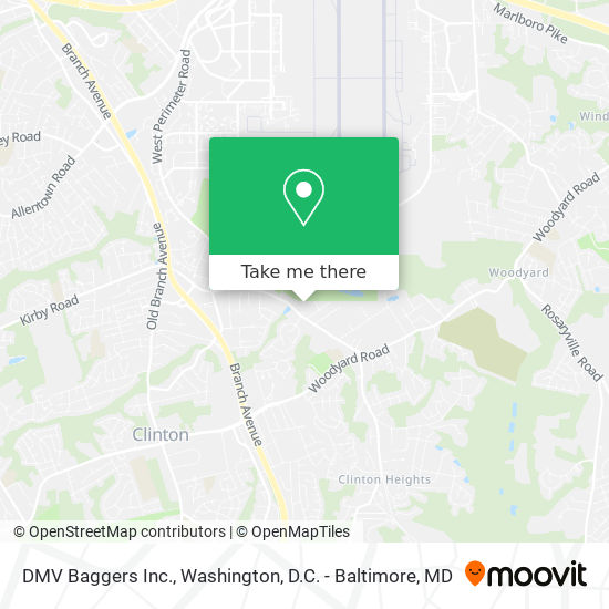 DMV Baggers Inc. map