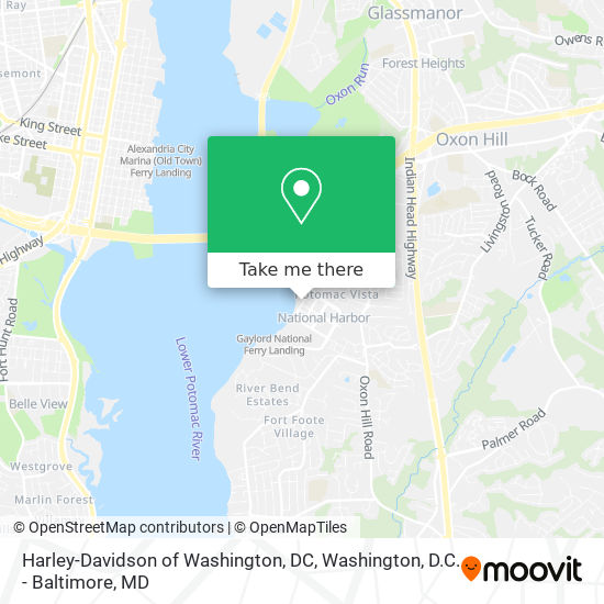 Mapa de Harley-Davidson of Washington, DC