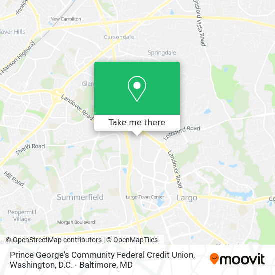 Prince George's Community Federal Credit Union map