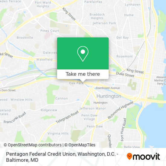 Pentagon Federal Credit Union map