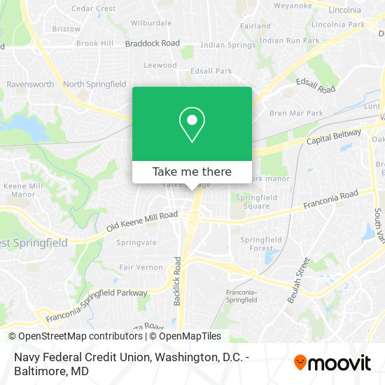 Navy Federal Credit Union map