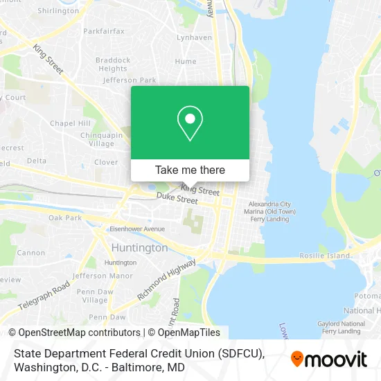 Mapa de State Department Federal Credit Union (SDFCU)