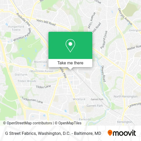 G Street Fabrics map