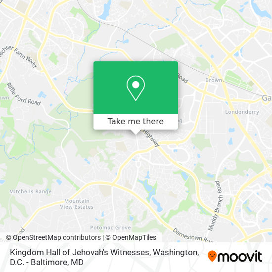 Mapa de Kingdom Hall of Jehovah's Witnesses