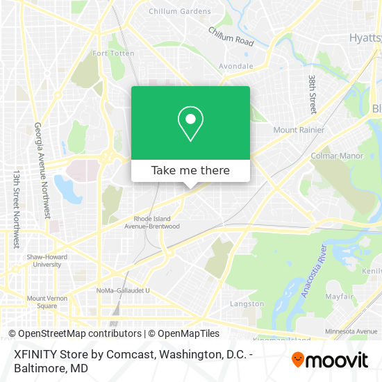 Mapa de XFINITY Store by Comcast