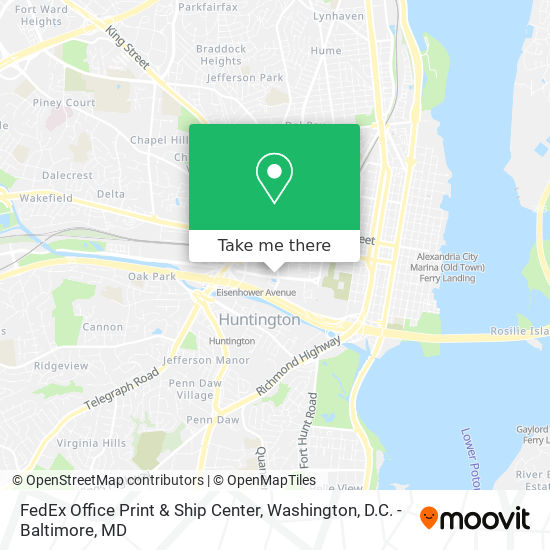 Mapa de FedEx Office Print & Ship Center