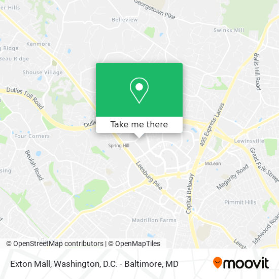 Exton Mall map