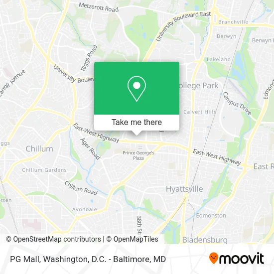 PG Mall map