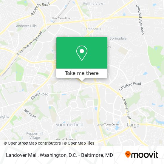 Landover Mall map