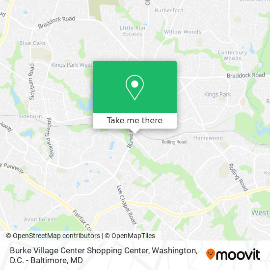 Mapa de Burke Village Center Shopping Center
