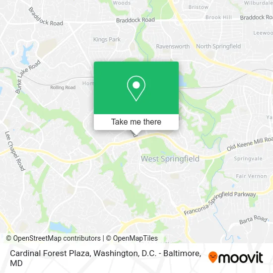 Mapa de Cardinal Forest Plaza