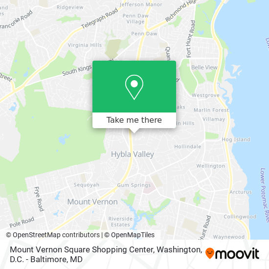 Mapa de Mount Vernon Square Shopping Center