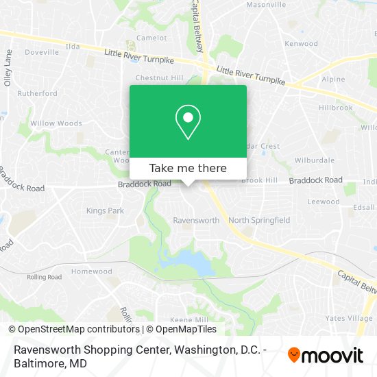 Mapa de Ravensworth Shopping Center