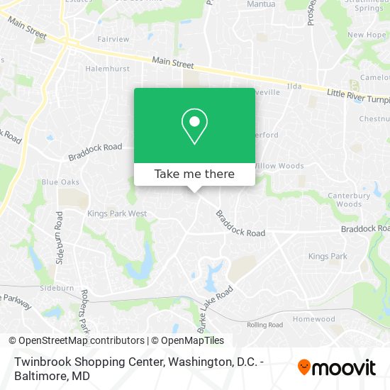 Mapa de Twinbrook Shopping Center