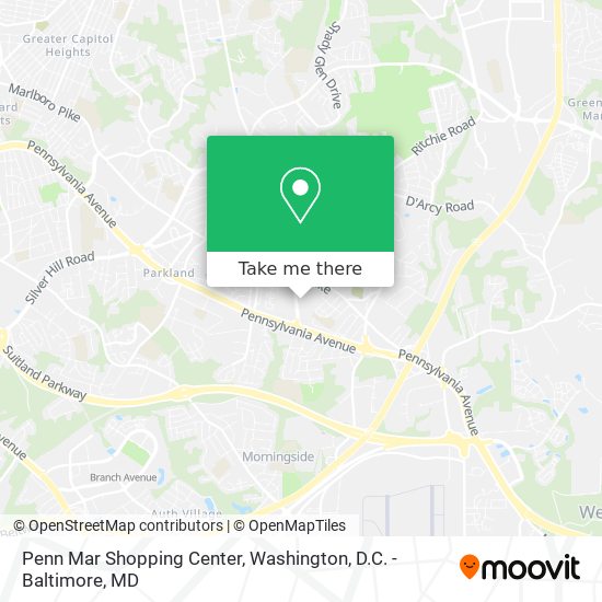 Penn Mar Shopping Center map