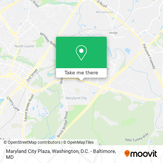 Maryland City Plaza map