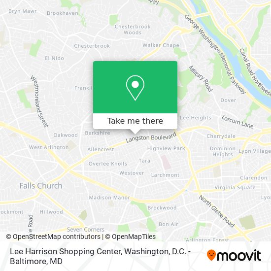 Lee Harrison Shopping Center map