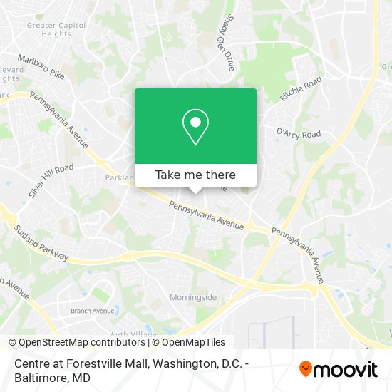 Mapa de Centre at Forestville Mall