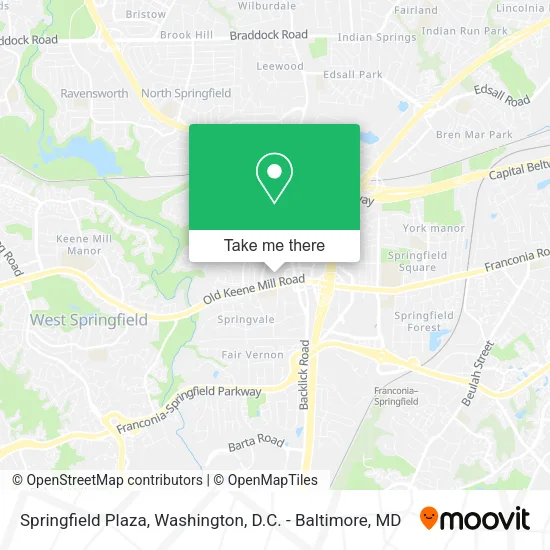 Springfield Plaza map