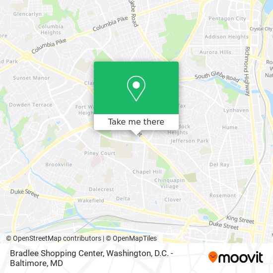 Bradlee Shopping Center map